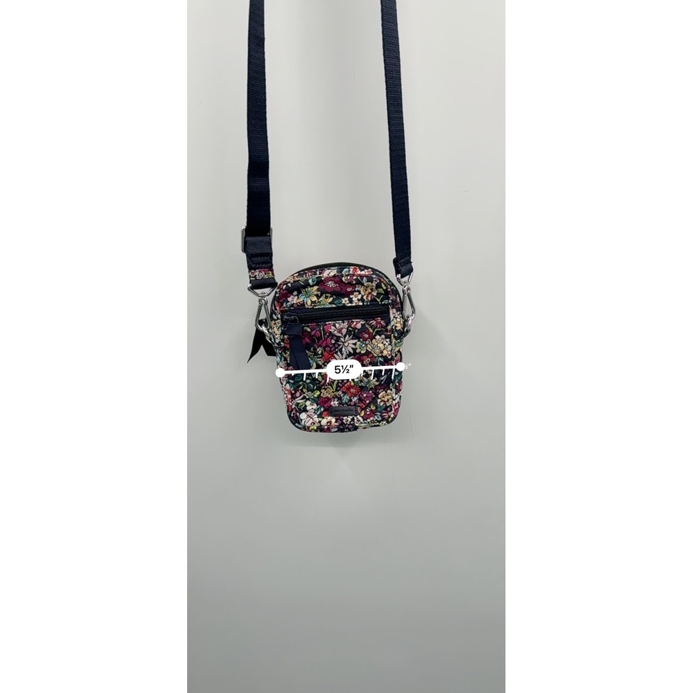 Vera Bradley Crossbody Bag Womens Small Multi-Color Floral Quilted Adjustable - Picture 14 of 14
